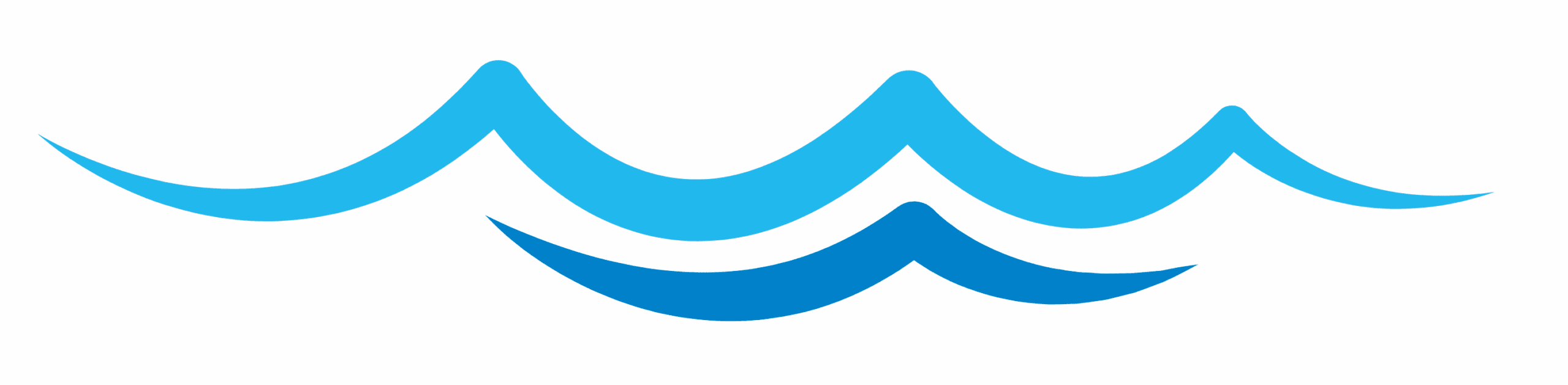 Privacy Policy 1 A light blue wave on top a dark blue wave