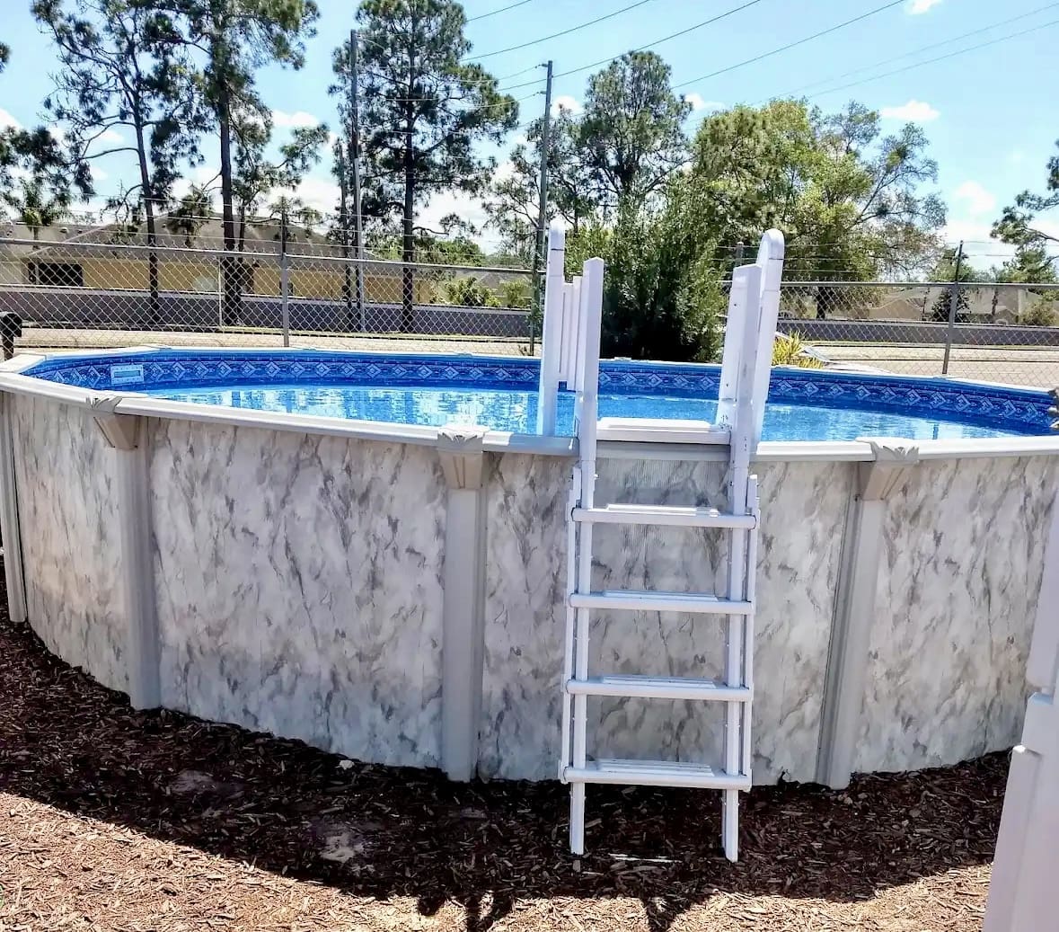 above ground swimming pool ladder
