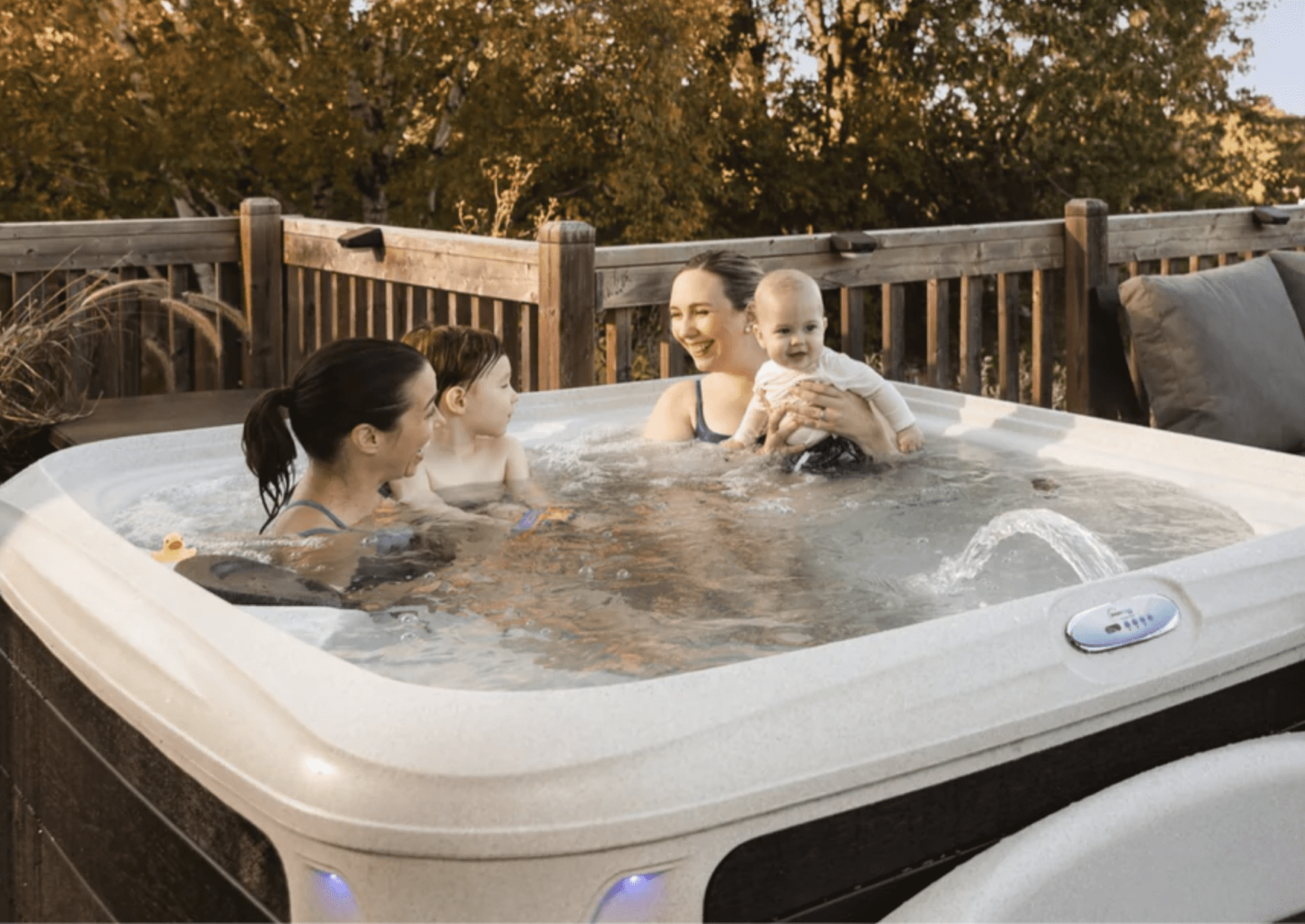 Portable Spas & Hot Tubs 16 dream maker spa with people inside